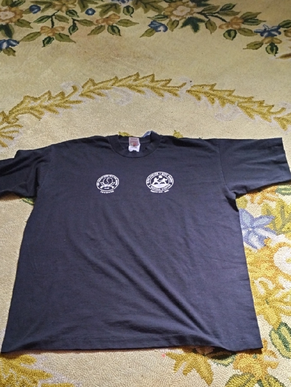 Men's Black XL North Bay Elite Karate Kick Boxing Sports Martial Arts Shirt